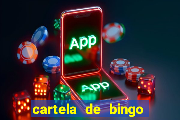 cartela de bingo cha de bebe